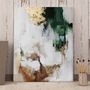 Office design and planning - « Green flux » Series of handmade textured abstract paintings - MATISS ART STUDIO
