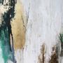 Aménagements pour bureau - «Green flow» Série de peintures abstraites texturées faites à la main - MATISS ART STUDIO