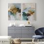 Aménagements pour bureau - « Cliff » Série de peintures abstraites texturées faites à la main - MATISS ART STUDIO