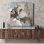 Aménagements pour bureau - « Velor » Série de peintures abstraites texturées faites à la main - MATISS ART STUDIO