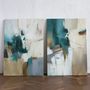 Aménagements pour bureau - « Influence » Série de peintures abstraites texturées faites à la main - MATISS ART STUDIO