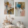 Aménagements pour bureau - « Melody » Série de peintures abstraites texturées faites à la main - MATISS ART STUDIO