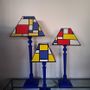Table lamps - KLEIN blue lamp base - CÔTE OUEST DÉCO - PRO