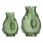 Decorative objects - VASE” GREEN GLASS ASS. 'FISH' - FANCY