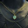 Jewelry - Necklace Byzance Amazonite - Gold Plated - FASCINATO