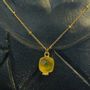 Jewelry - Necklace Byzance Citrine Gold Plated - FASCINATO