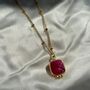 Jewelry - Necklace Byzance Jasper Gold Plated - FASCINATO