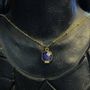Jewelry - Necklace Byzance Lapis Lazuli -  Gold Plated - FASCINATO