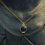 Jewelry - Necklace Byzance Onyx - Gold Plated - FASCINATO