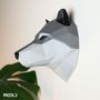 Objets design - The Howler – Trophée mural loup en low-poly imprimé en 3D - MODLD