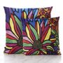 Garden textiles - Flowers 45 x 45 outdoor cushion - Design by Juan de Lascurain - ARTDECORIS