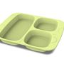 Repas pour enfant - Assiette compartimentée naturelle enfant Vert Pistache - TABLE & NATURE