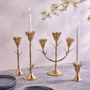 Decorative objects - Gold Floral Candleholders - BE HOME