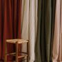 Nappes - Nappe en coton flammé à rayures et serviettes assorties - LES PENSIONNAIRES