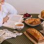 Torchons - Torchon en coton flammé à rayures - LES PENSIONNAIRES