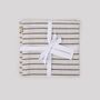 Napkins - Striped slub cotton napkins (set of 2) - LES PENSIONNAIRES
