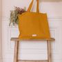 Bags and totes - Large tote bag made of thick organic cotton canvas. - LES PENSIONNAIRES