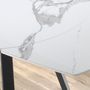 Tables Salle à Manger - Table de salle à manger extensible en marbre blanc - ANGEL CERDÁ