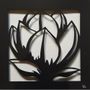 Autres décorations murales - Paper Cut Noir - Découpe Artisanale - FLEUR DE MAGNOLIA - LUMBRA BY PELLAS