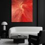 Paintings - "ROUGE ARGENT" Acrilyc painting - TURIK&ART (KSENIIA TURIK)
