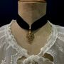 Bijoux - Choker Verona - Velours noir - FASCINATO
