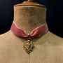 Jewelry - Necklace Verona - Choker Velvet Pink - FASCINATO