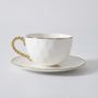 Mugs - PB - Teacup & Saucer - GOLDEN SALERNO - PAMPA BAY