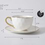 Mugs - PB - Teacup & Saucer - GOLDEN SALERNO - PAMPA BAY