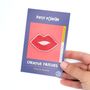 Gifts - "Kiss" Embroidered Brooch – Your Little Emergency Kiss Talisman - PETIT POIRIER