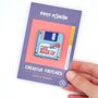 Gifts - Embroidered Brooch “Life Backup” – Emotional Save Activated - PETIT POIRIER