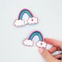 Kids accessories - “Hidden Rainbow” Brooch – For those who move forward in color - PETIT POIRIER