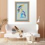 Affiches - Illustration : Couple de perruches australiennes - PARADISIO IMAGINARIUM