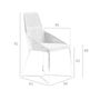Chaises - Chaise de table à manger rembourrée en tissu - ANGEL CERDÁ