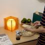 Table lamps - LOP lamp small square in orange acrylic - BANG