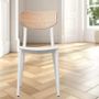 Chaises de jardin - Dossier LULU' en polypropylène et frêne massif/lot de 2 pièces - I.T.F. DESIGN SRL