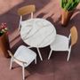 Chaises de jardin - Dossier LULU' en polypropylène et frêne massif/lot de 2 pièces - I.T.F. DESIGN SRL
