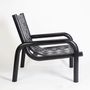 Armchairs - Ginga Leather Armchair Black - DUISTT