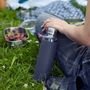 Verres - Gourde en verre borosilicaté - 600ml - manchon siliconé - BLACK+BLUM EUROPE