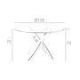Dining Tables - Round tempered glass and white steel dining table - ANGEL CERDÁ