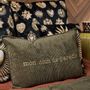 Fabric cushions - Embroidery Pillow and Plaid - PODEVACHE