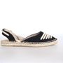Chaussures - Espadrilles plates femme en jute et coton faites main en Espagne - ATELIER COSTÀ