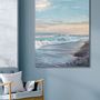 Aménagements pour bureau - « Sea vibes » Série de peintures abstraites texturées faites à la main - MATISS ART STUDIO
