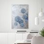 Office design and planning - Flower Balls” - Series of handmade textured abstract paintings - MATISS ART STUDIO