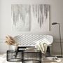 Office design and planning - « Wisteria » Series of handmade textured abstract paintings - MATISS ART STUDIO
