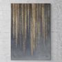 Office design and planning - « Wisteria » Series of handmade textured abstract paintings - MATISS ART STUDIO