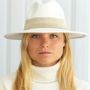Hats - WIDE BRIMMED FELT HAT - leather braid - TRAVAUX EN COURS...