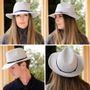 Hats - FELT FEDOR HAT leather stop - TRAVAUX EN COURS...