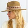 Hats - Chapeau feutre bord large GALON ETHNIC - TRAVAUX EN COURS...