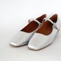 Chaussures - Babies cuir argent  élégantes et incontournables - ATELIER COSTÀ