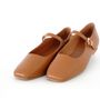 Chaussures - Mary jane en cuir camel incontournables dés Septembre - ATELIER COSTÀ